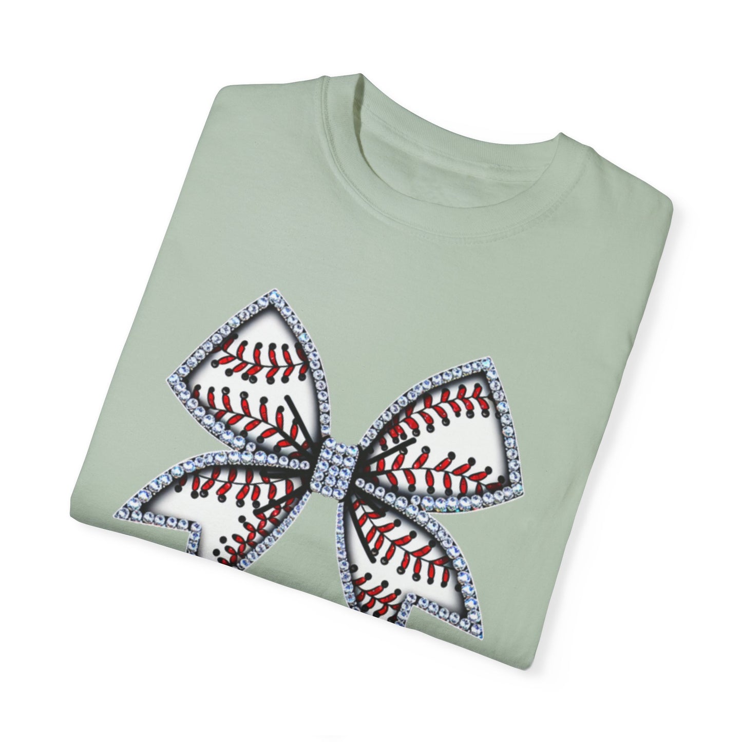 Rhinestone Baseball Bow T-Shirt