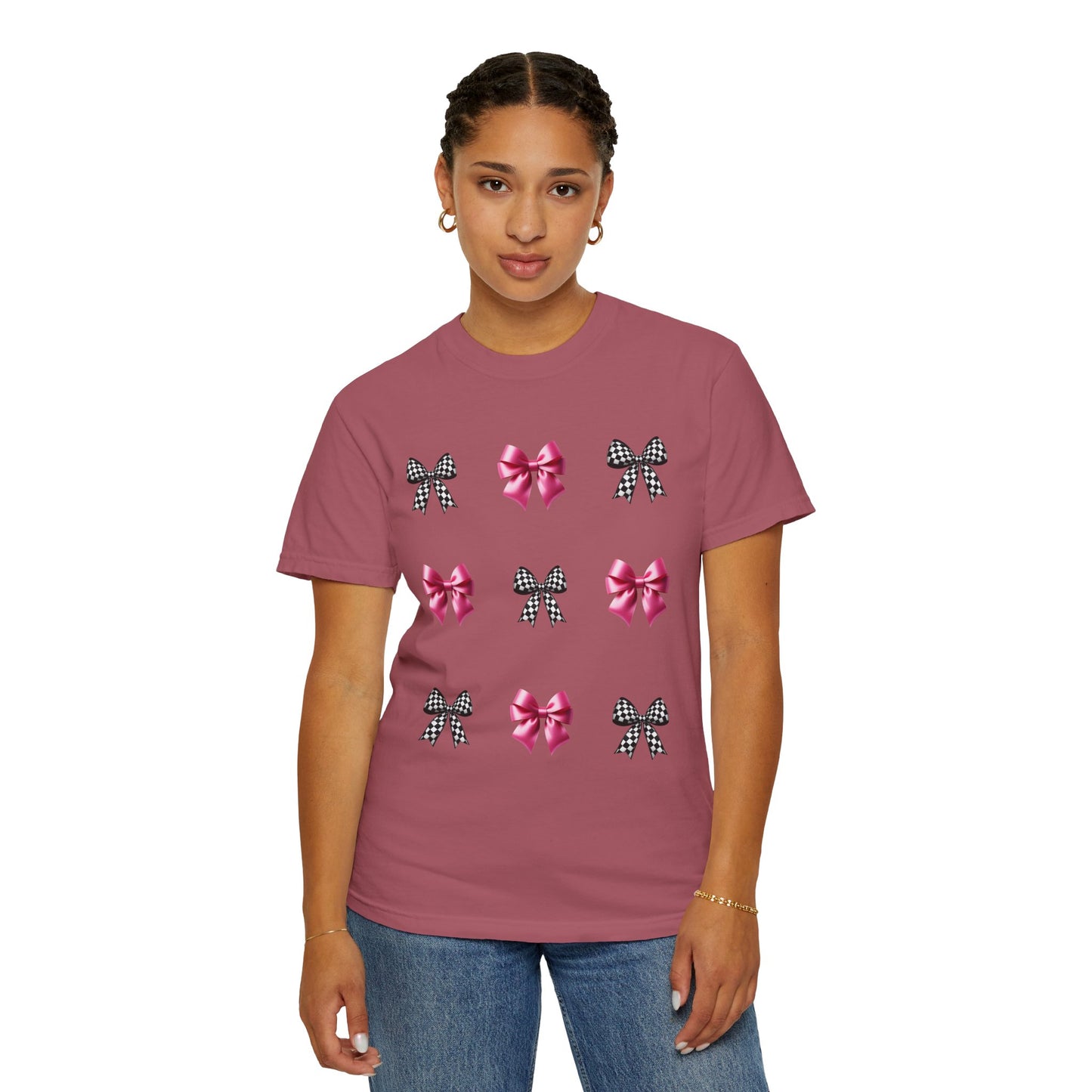 Checkered Bow T-shirt