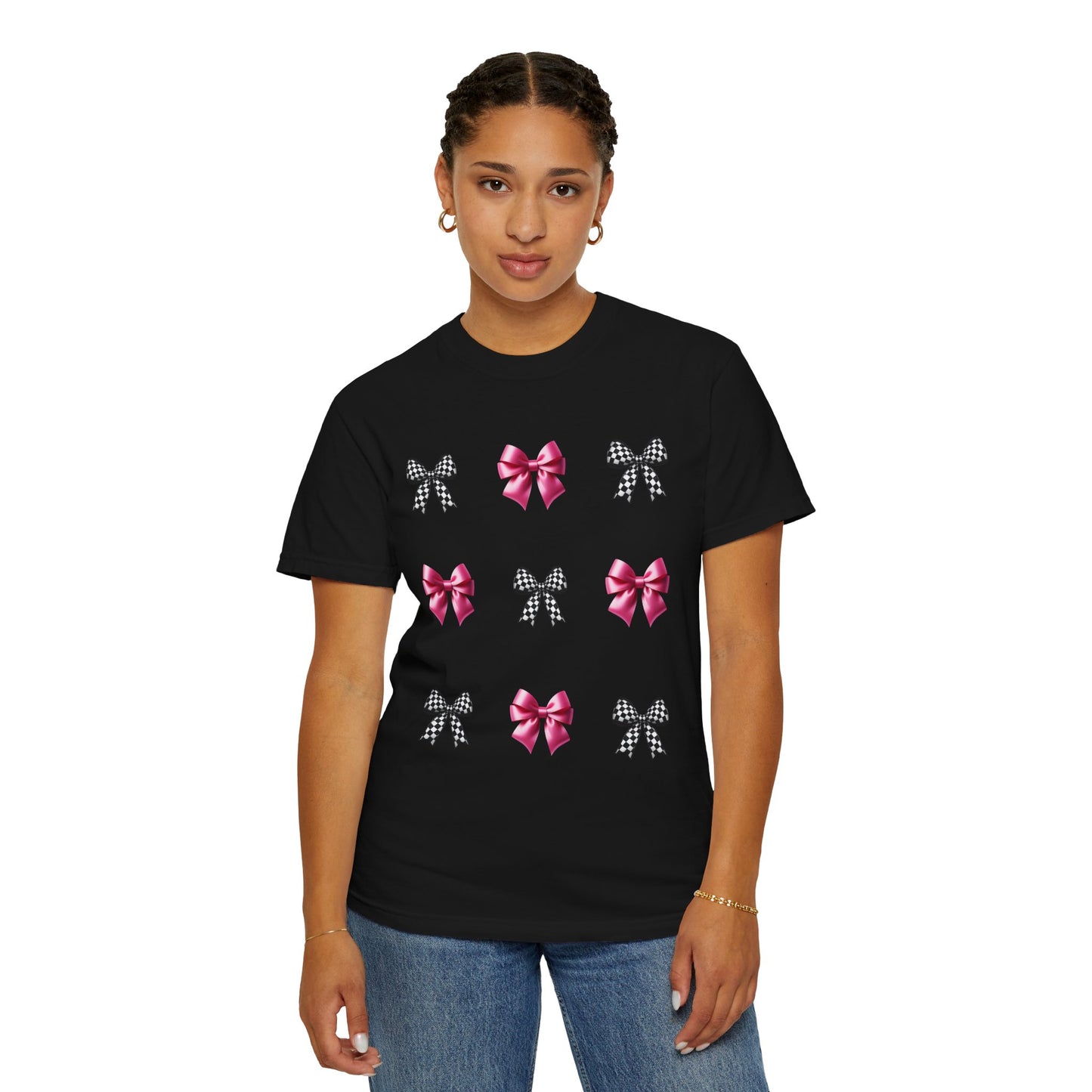 Checkered Bow T-shirt