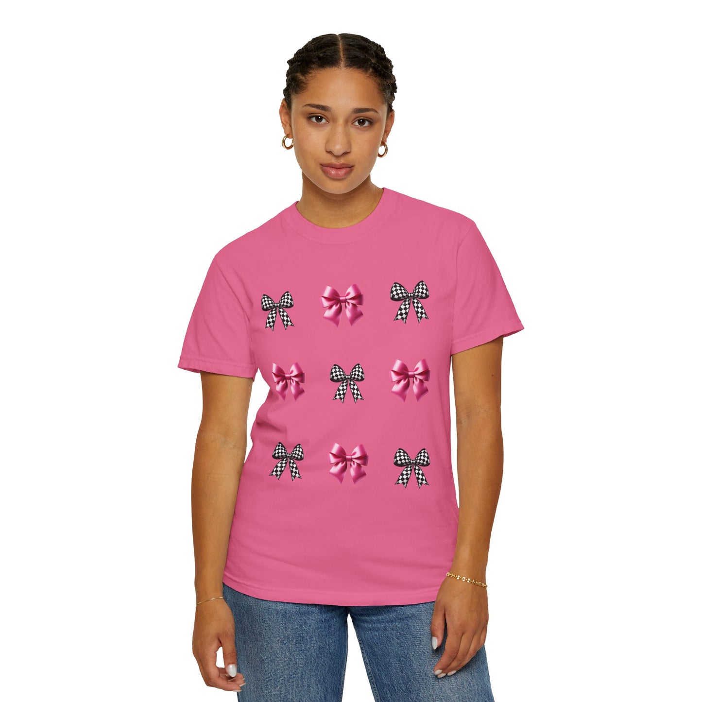 Checkered Bow T-shirt
