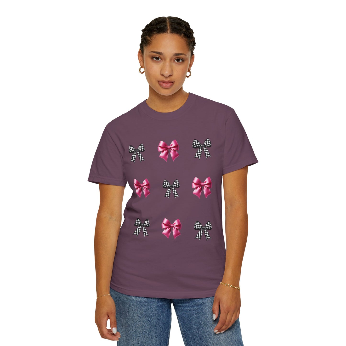 Checkered Bow T-shirt