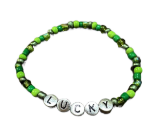 St. Patrick's Day Beaded Bracelet