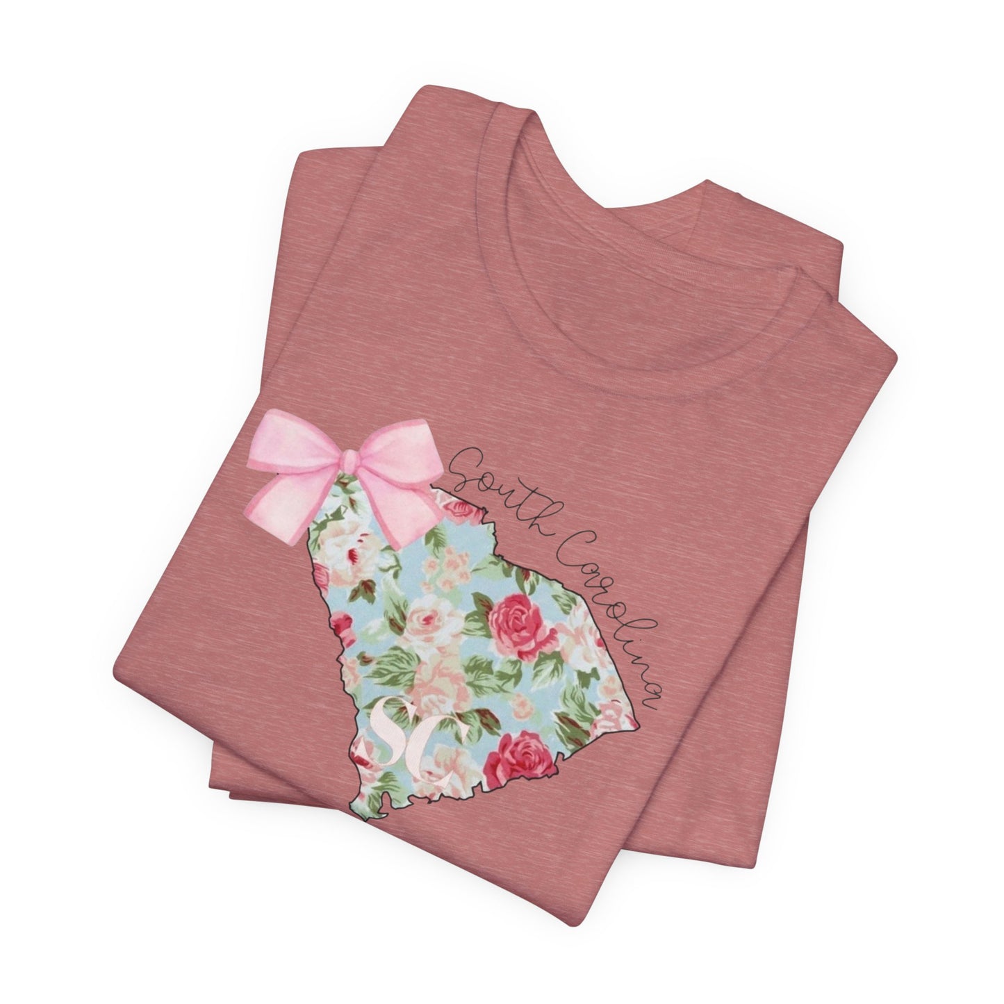 Floral South Carolina Short Sleeve Tee