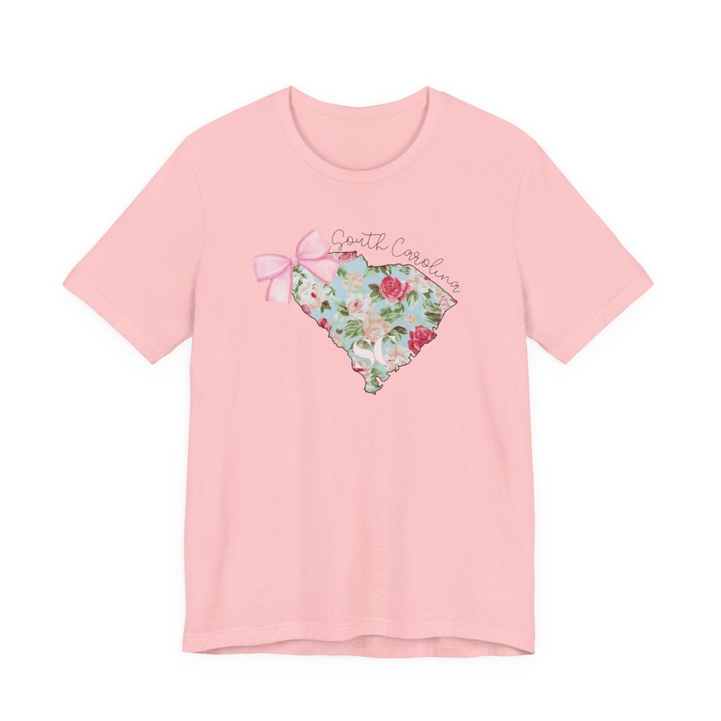 Floral South Carolina Short Sleeve Tee