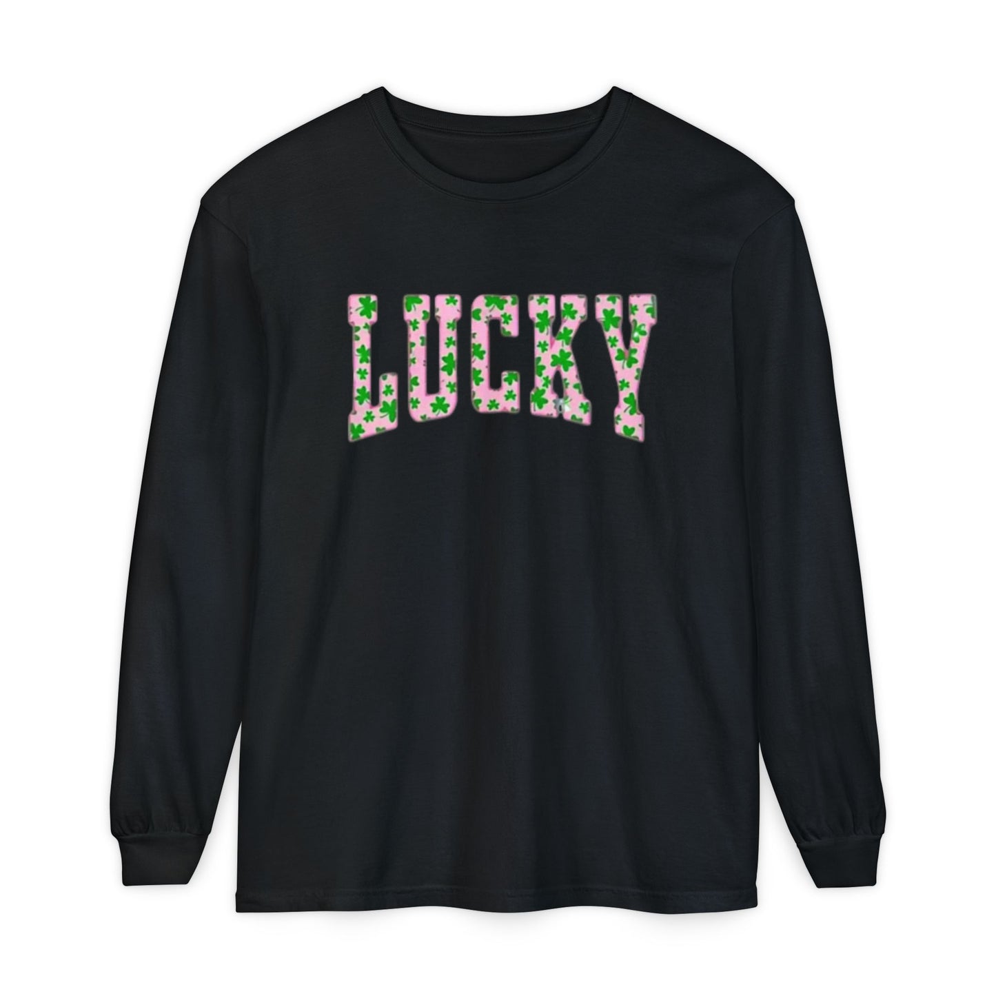 Lucky Long Sleeve Comfort Colors Shirt