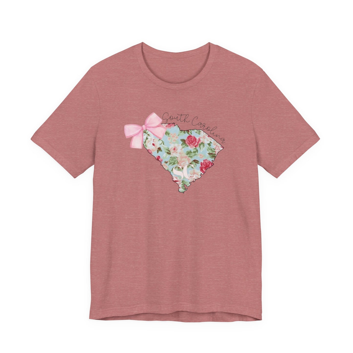 Floral South Carolina Short Sleeve Tee