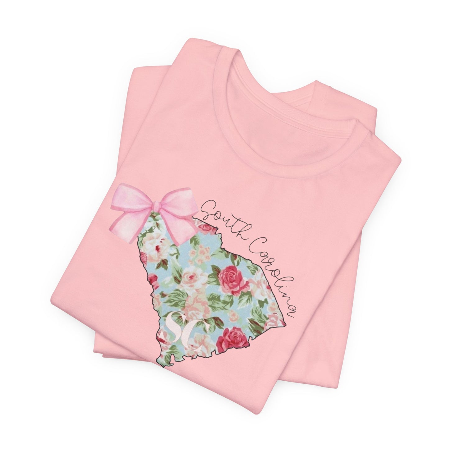 Floral South Carolina Short Sleeve Tee