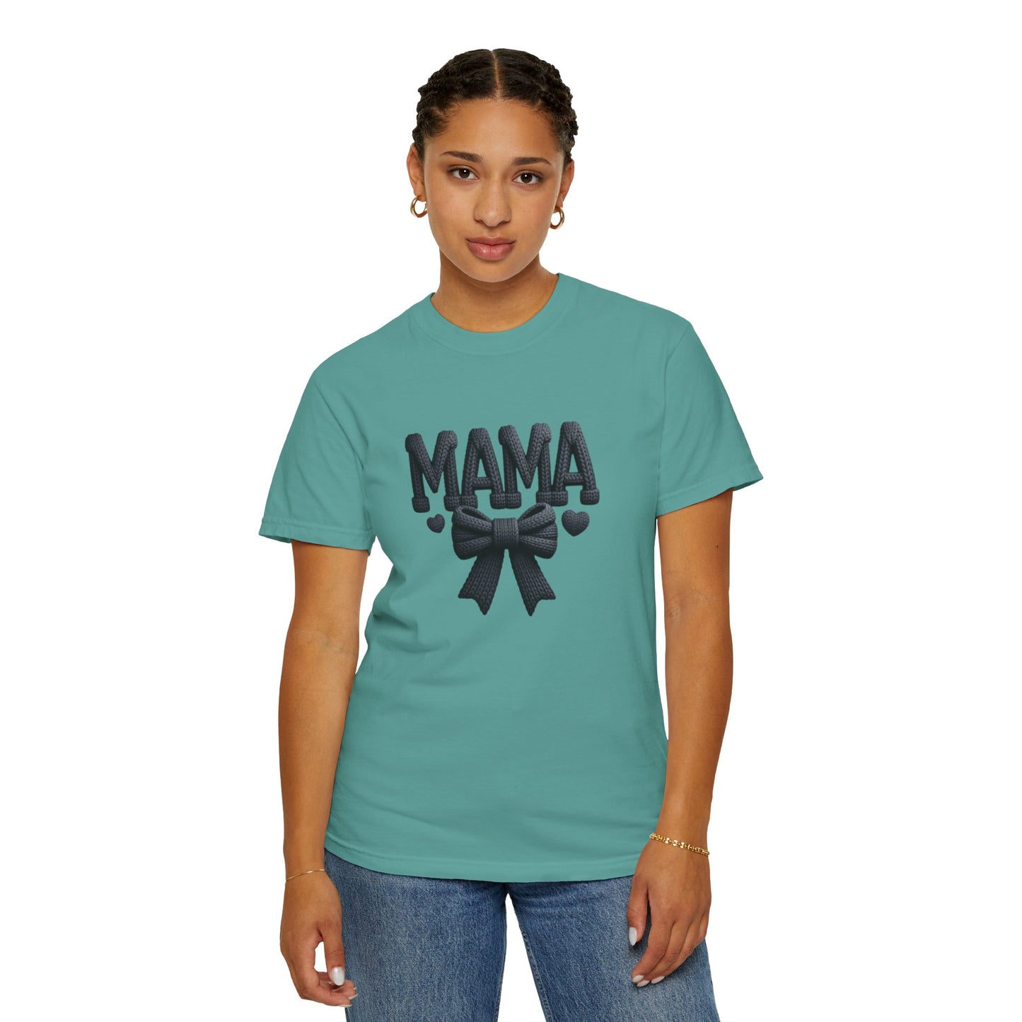 Mama Faux Quilted Design Comfort Colors T-shirt
