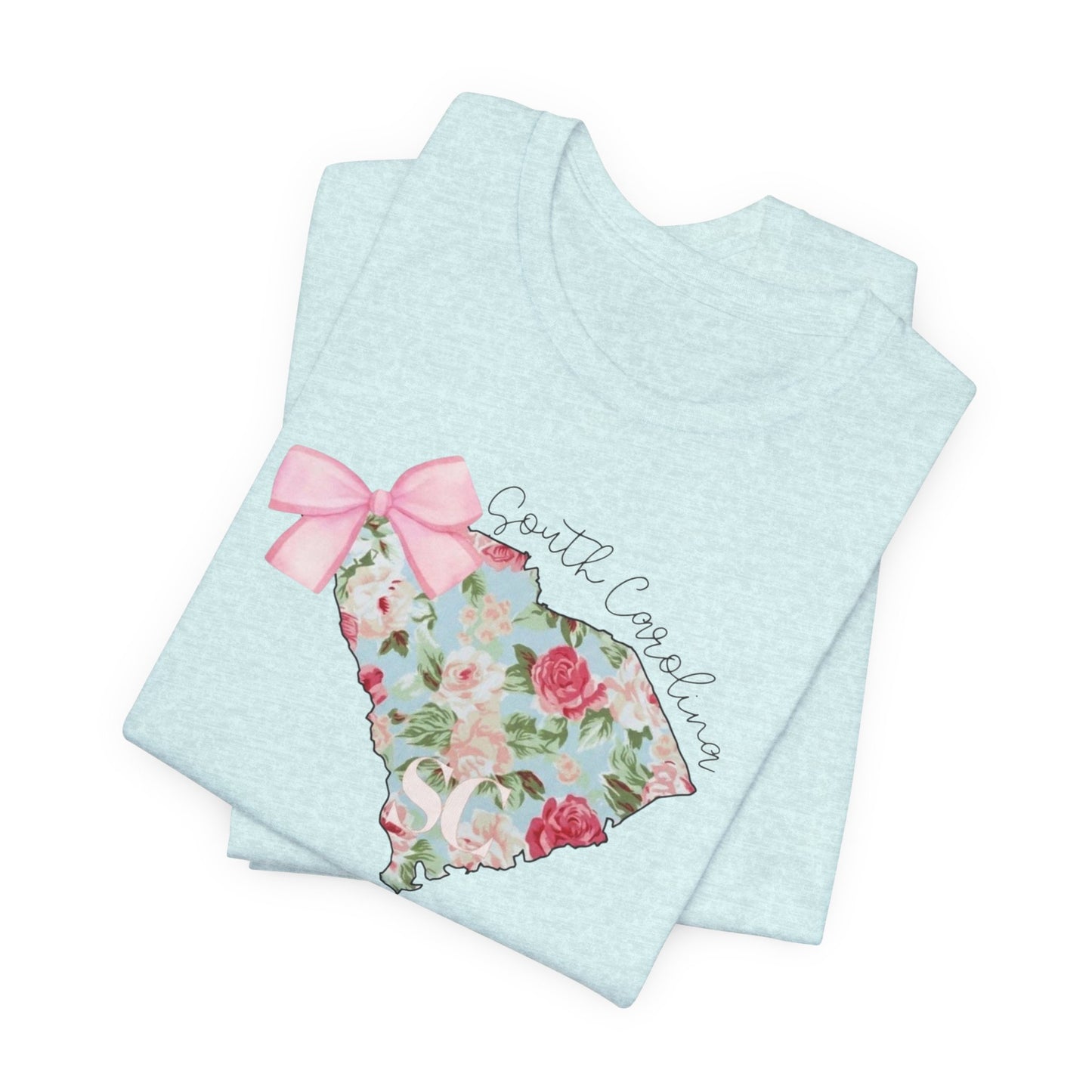 Floral South Carolina Short Sleeve Tee