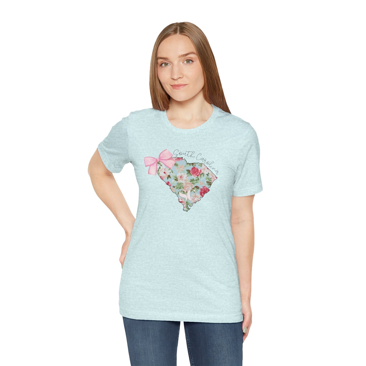Floral South Carolina Short Sleeve Tee