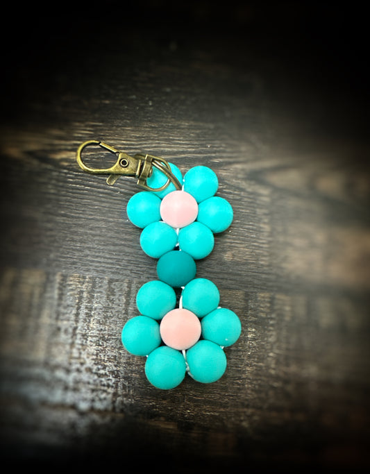 Double Flower Keychain