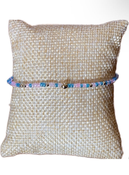 Cotton Candy Barn Owl Bracelet