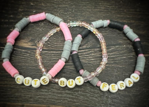 Cute But Feral Bracelet set