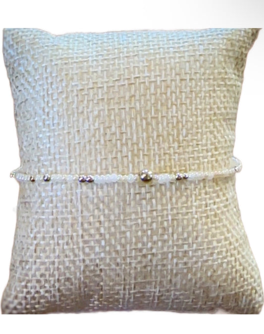 Shell White Barn Owl Bracelet